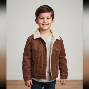 GAP Kids Brown Sherpa Jean Jacket